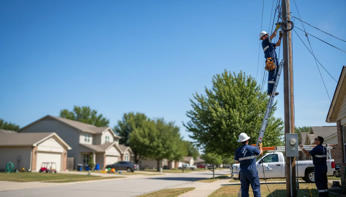 Residential electrician providing installation services in Dunmore, WV